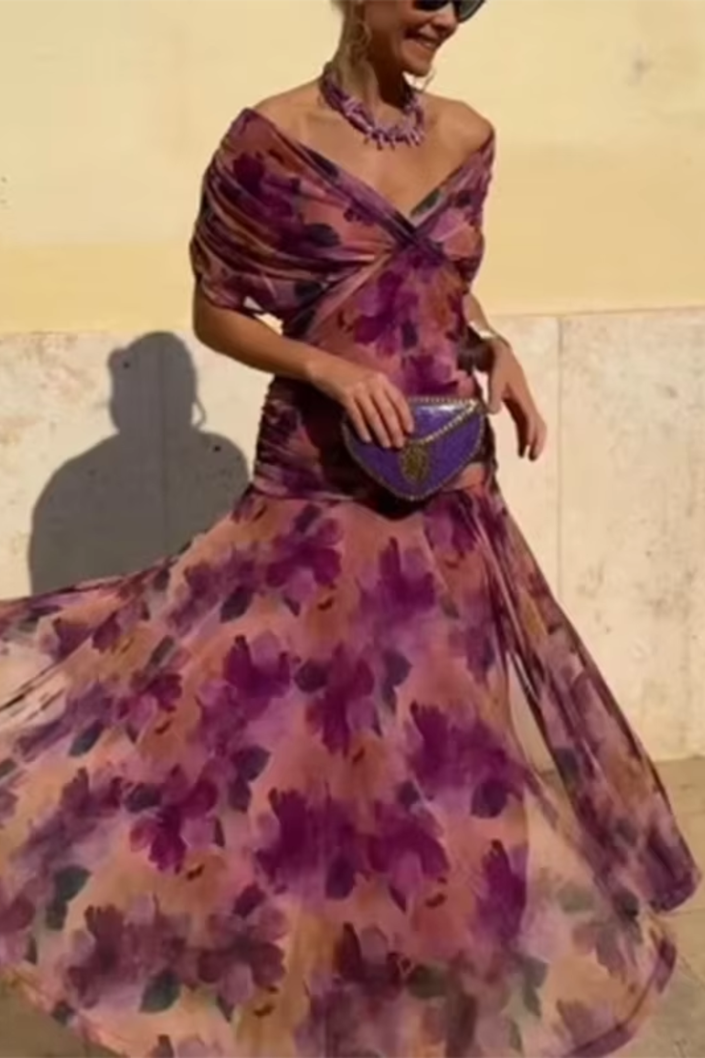 VESTIDO LARGO FLUIDO PARA MUJER