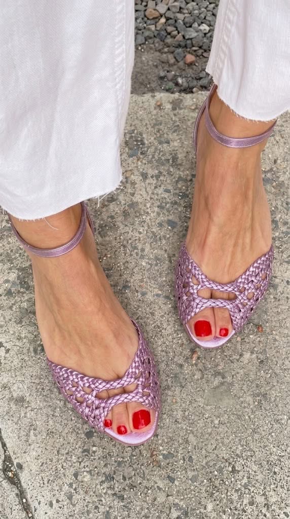 SANDALIAS DORADAS TRENZADAS