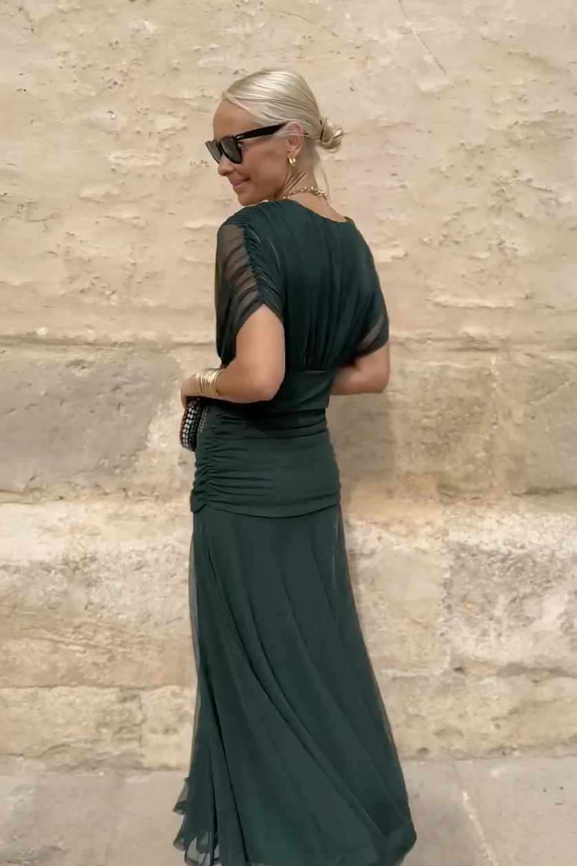 VESTIDO LARGO FLUIDO PARA MUJER
