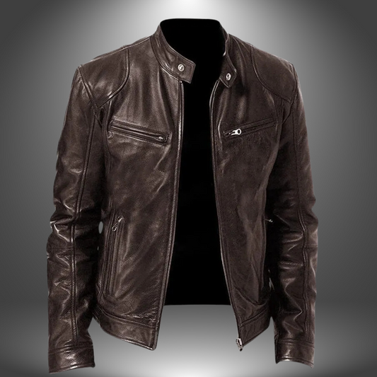 CHAQUETA DE CUERO PARA HOMBRE