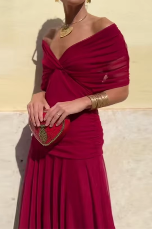 VESTIDO LARGO FLUIDO PARA MUJER