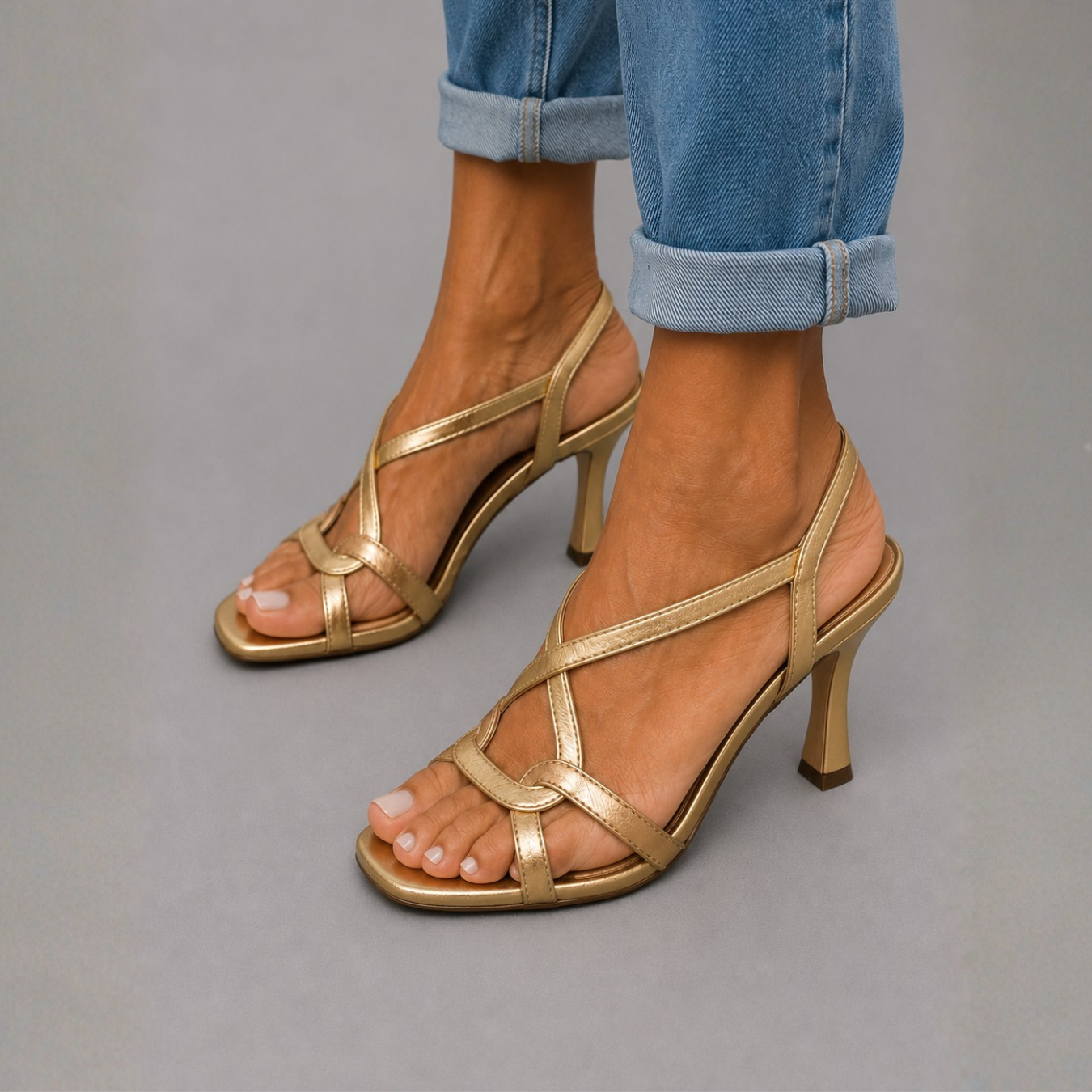 SANDALIAS DORADAS ENCANTO VERANIEGO