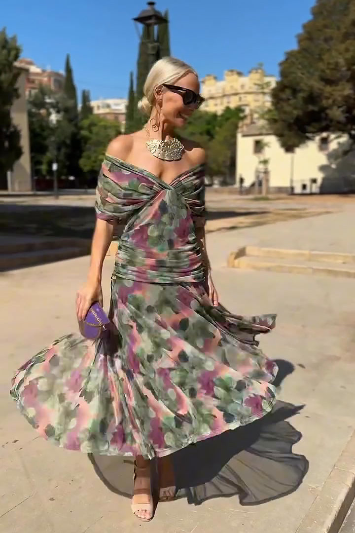 VESTIDO LARGO FLUIDO PARA MUJER
