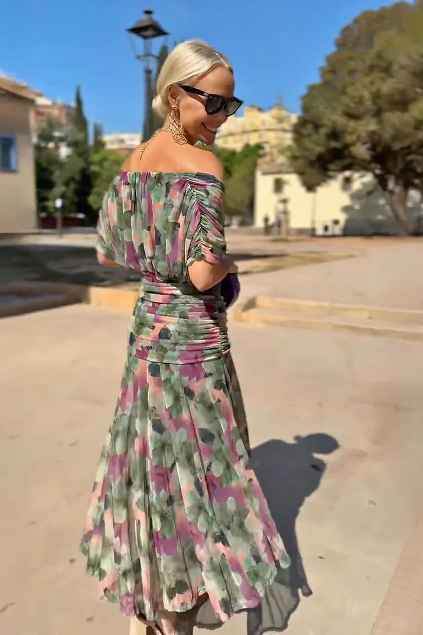 VESTIDO LARGO FLUIDO PARA MUJER