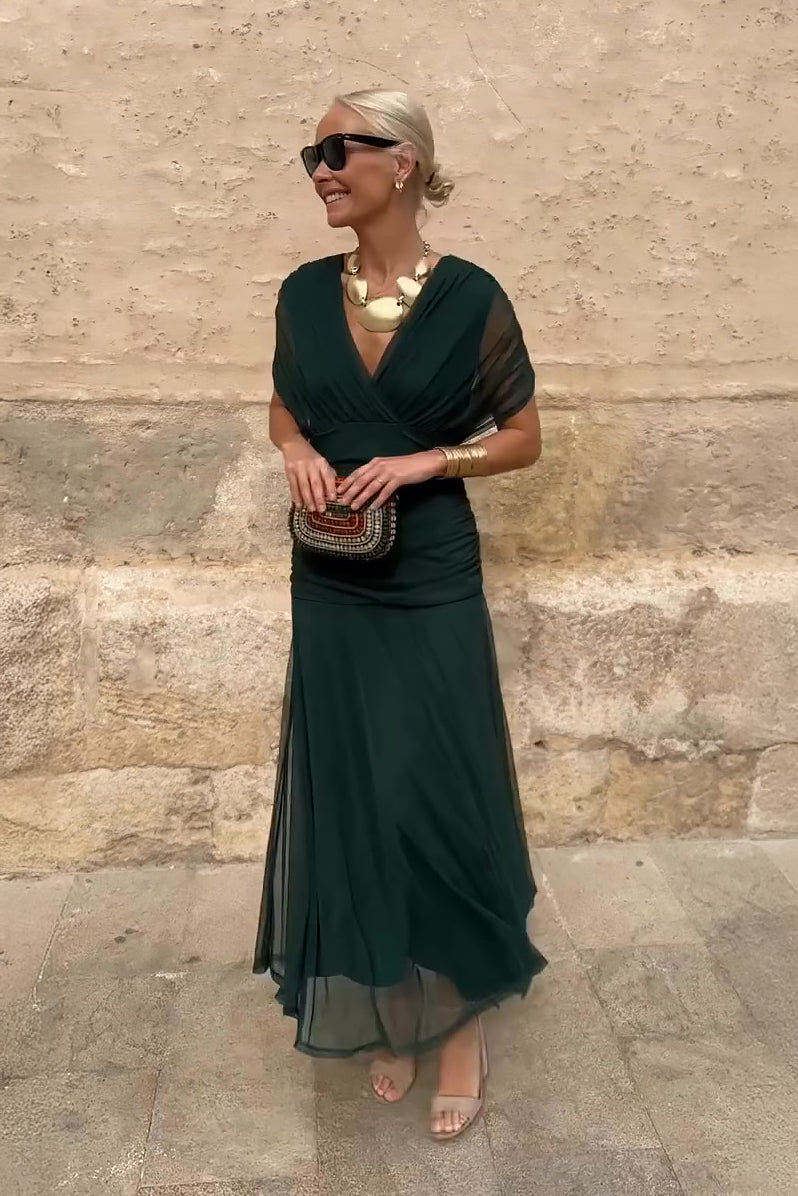 VESTIDO LARGO FLUIDO PARA MUJER