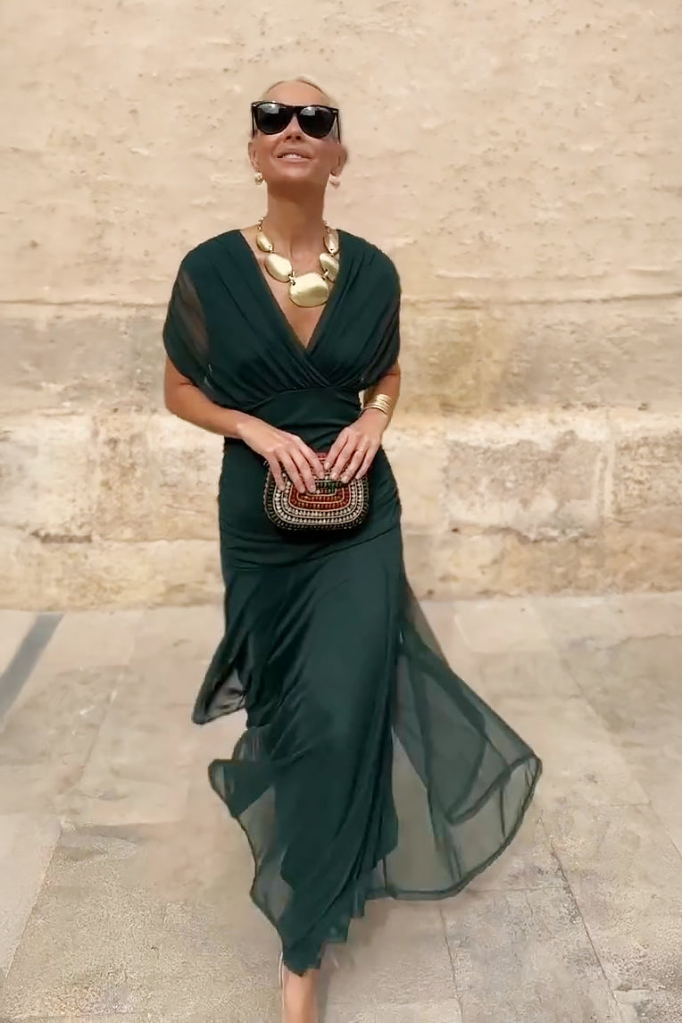 VESTIDO LARGO FLUIDO PARA MUJER