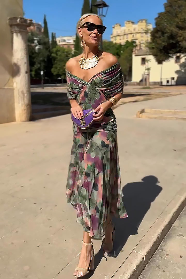 VESTIDO LARGO FLUIDO PARA MUJER
