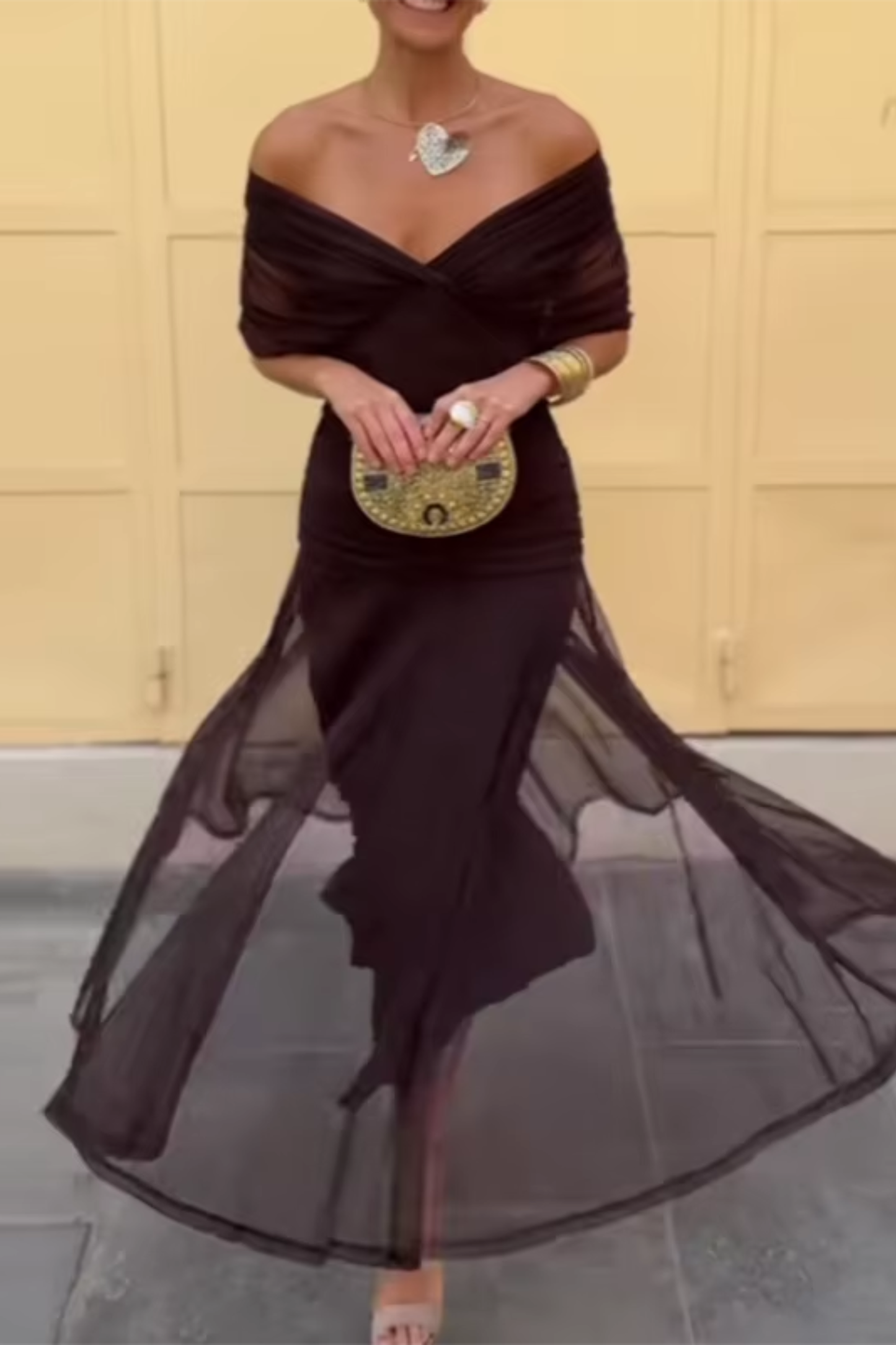 VESTIDO LARGO FLUIDO PARA MUJER