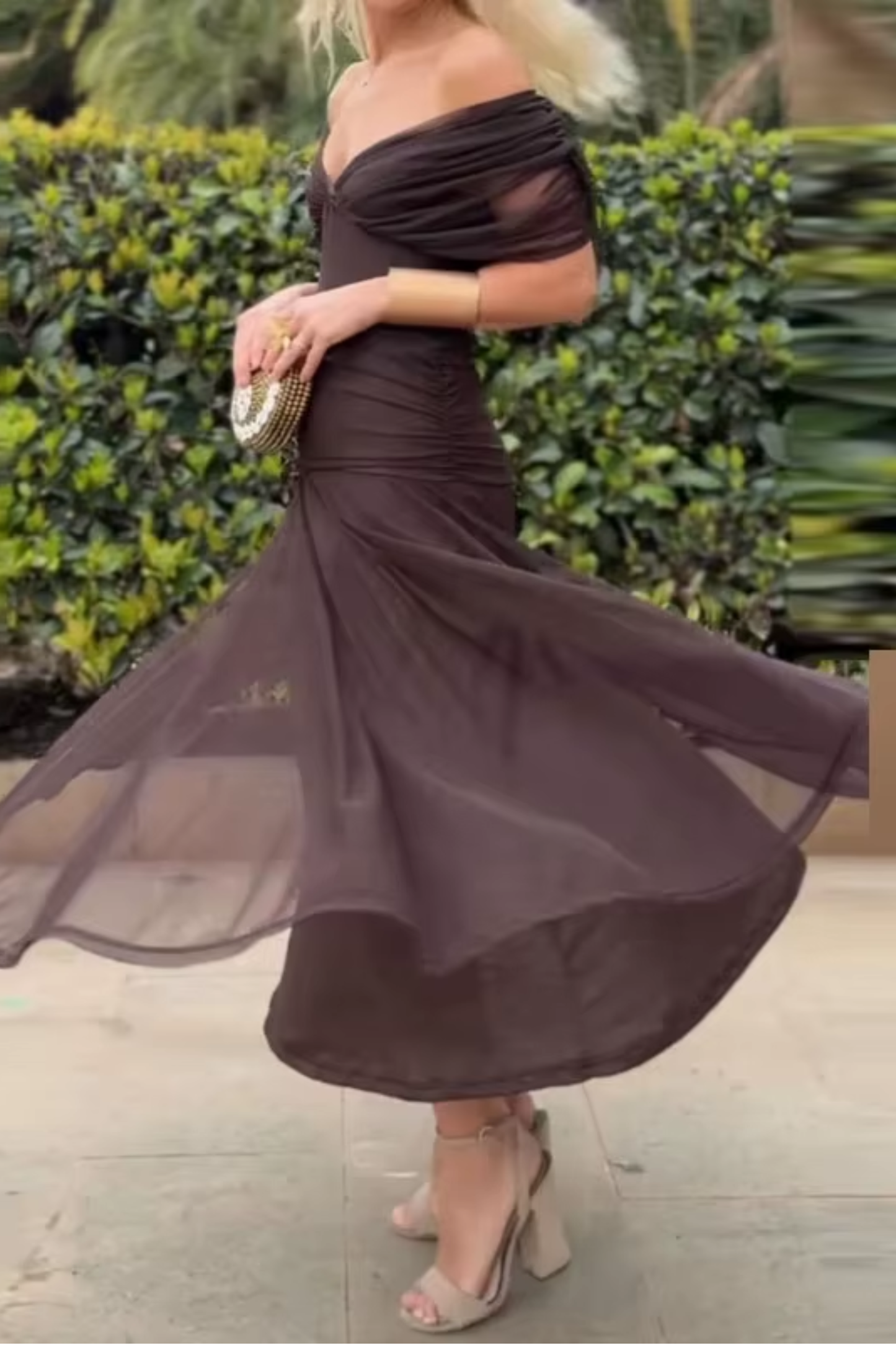 VESTIDO LARGO FLUIDO PARA MUJER