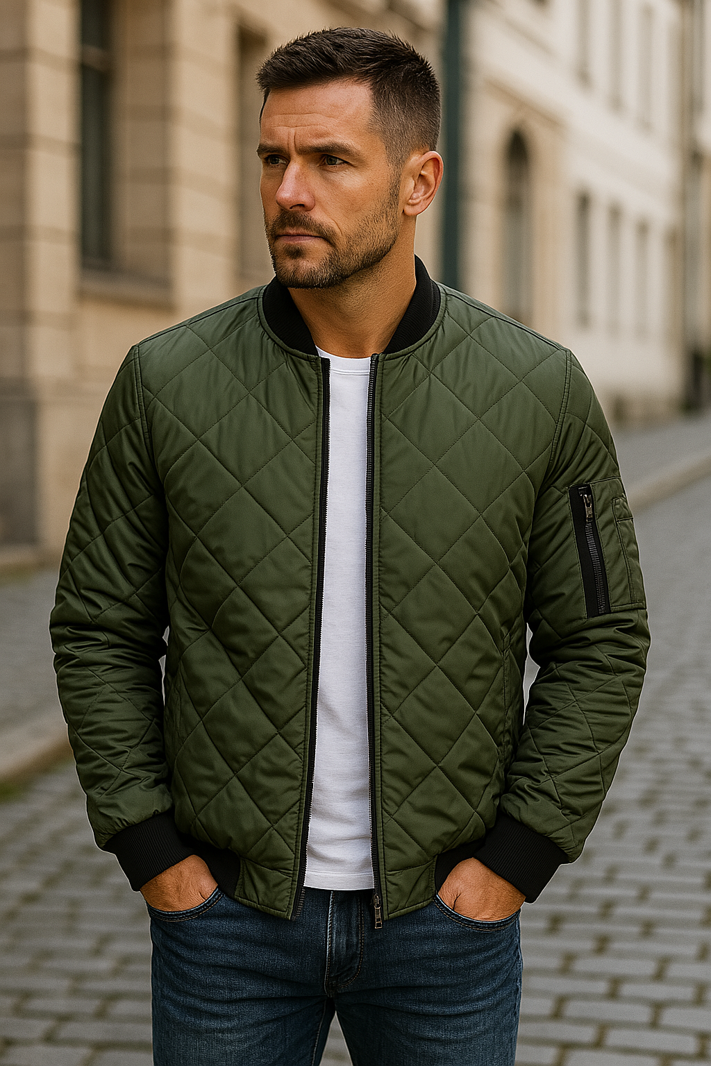 Cazel | Veste en coton à motif losange