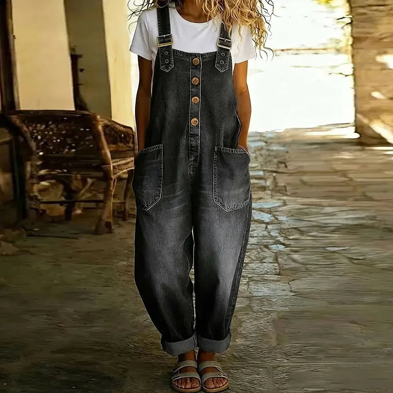 MONO VAQUERO VINTAGE CON TIRANTES AJUSTABLES