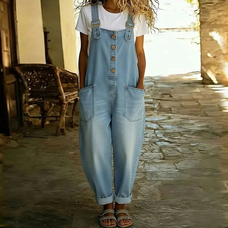 MONO VAQUERO VINTAGE CON TIRANTES AJUSTABLES
