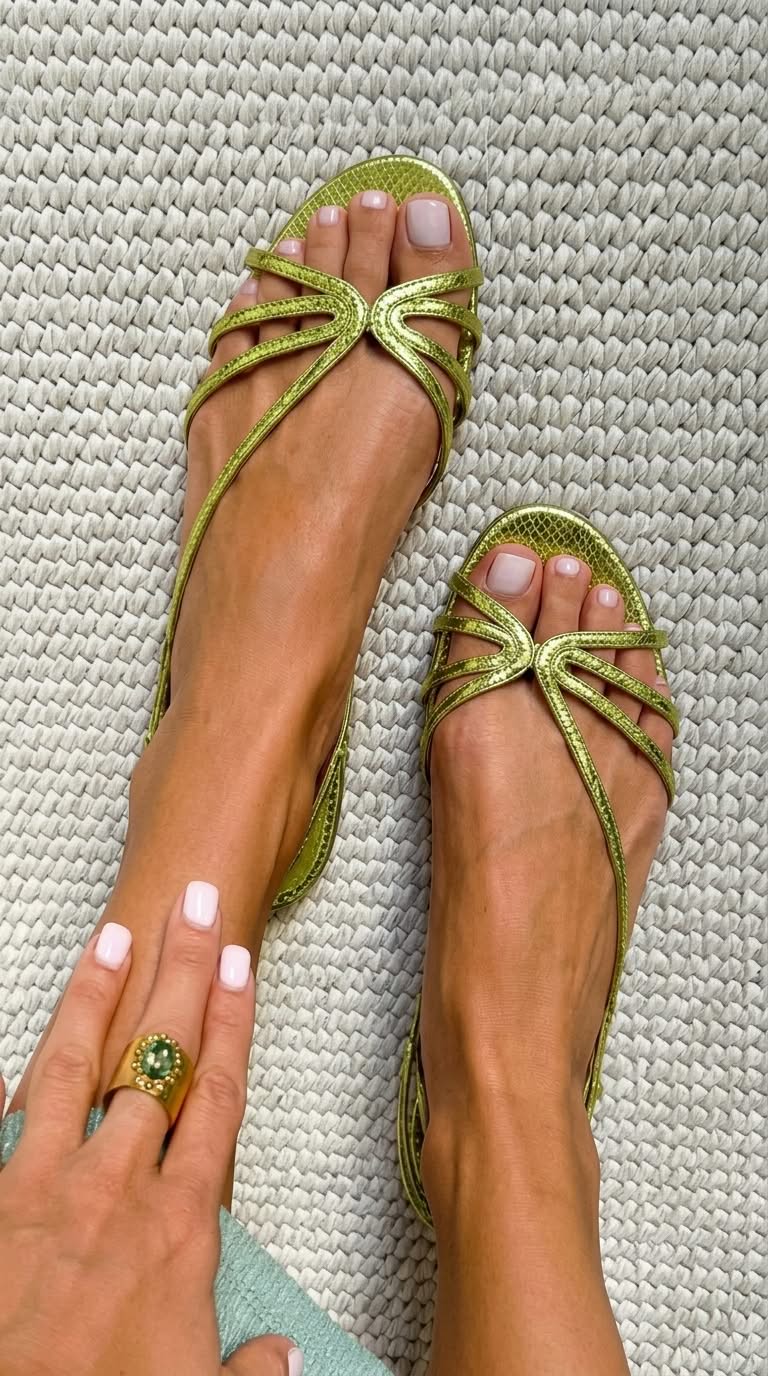 SANDALIAS DORADAS ELEGANCIA VERANIEGA