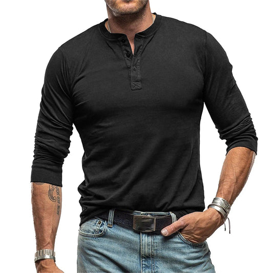 CAMISA VINTAGE DE MANGA LARGA PARA HOMBRE