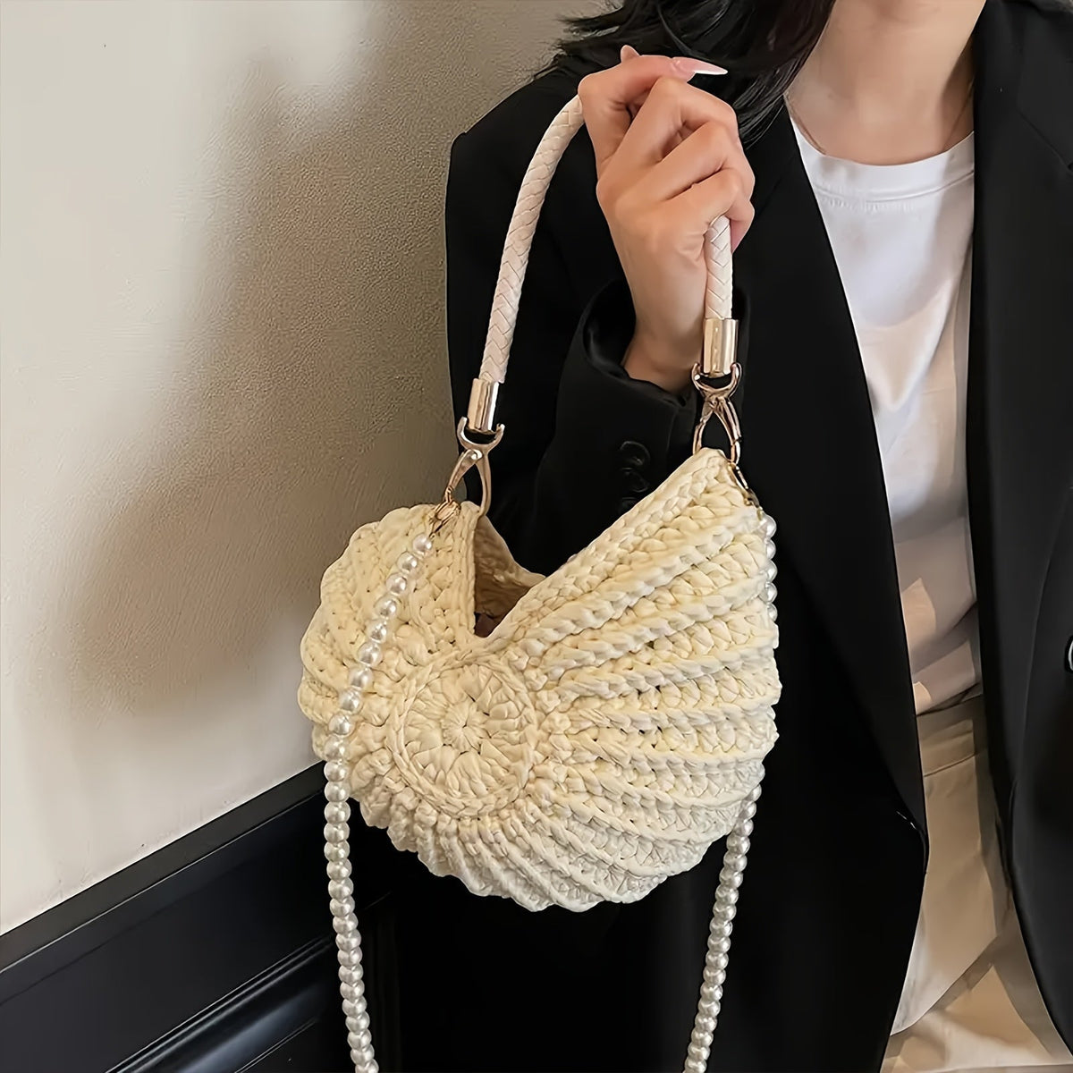BOLSO TRENZADO PERLE
