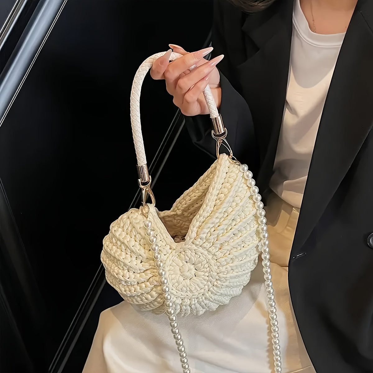 BOLSO TRENZADO PERLE