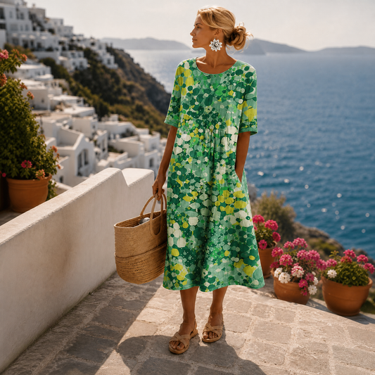 ELEGANTE VESTIDO FLORAL PARA MUJER